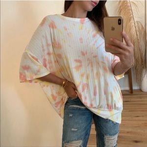 🔁 Stretchy Oversized Tie-Dye Top
